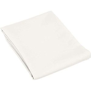 Heckett Lane Uni Satin Bolster Pillow Case, 100% Cotton Satin, Off-White, 25 x 90 Cm, 1.0 Pieces
