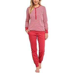 Schiesser Damespyjama geselecteerd premium pak, lang, tweedelige pyjama, rood (500), 36
