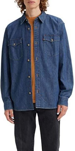 LEVI'S - Jeanshemd - Blauw - Katoen - Lange Mouwen