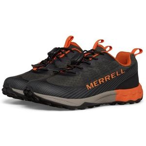 Merrell Agility Peak Sneaker voor jongens, Olijf Zwart Oranje, 13 UK