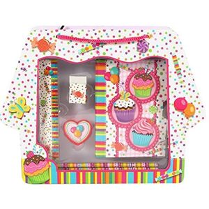 MGM 030153l Notebook briefpapier geheime eenhoorn of Cupcake decoratie set – willekeurig ontwerp