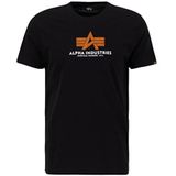 Alpha Industries Basic T Rubber T-shirt voor Mannen Black
