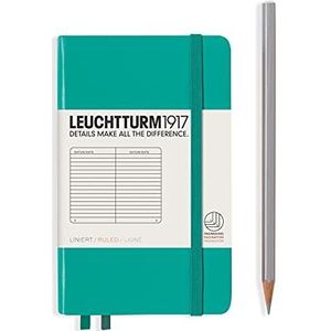 LEUCHTTURM1917 344786 notitieboek Pocket (A6), hardcover, gelinieerd, smaragd