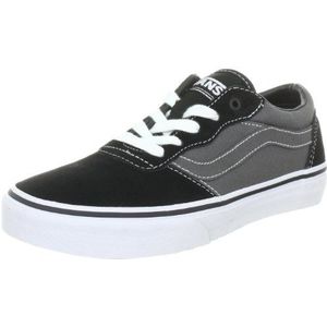 Vans Milton VQGCZA1 Sneakers voor jongens, Zwart Black Charcoal White, 37 EU