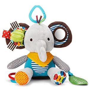 Skip Hop Bandana Buddies activiteitsspeelgoed, pluche dier voor baby's en kinderen, meerkleurig, olifant