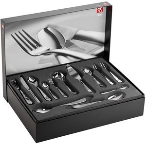 ZWILLING Besteck-Set, 68-tlg, Für 12 Personen, 18/10 Edelstahl/Hochwertiger Klingenstahl, Poliert, Soho