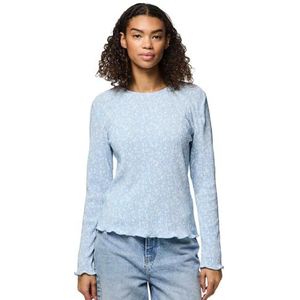 PIECES - PCFlora - T-shirt - Lichtblauw - Bloemenprint