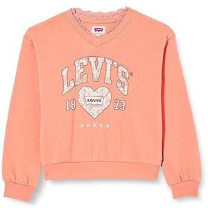 Levi's Meisjes Lvg Meet and Greet kant Trim v 3ej174 Sweatshirts, Terra Cotta, 4 Jaren