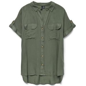 Vmbumpy S/S Shirt WVN Ga Noos, groen, XS