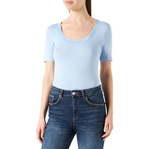 ICHI Ijzola SS T-shirt voor dames, 154030/Chambray Blauw, L