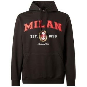 AC Milan, Sweatshirt College Collection, zwart, volwassenen, officieel product, maat XS