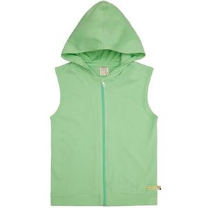 loud + proud Uniseks kinderjas met capuchon, van biologisch katoen, GOTS-gecertificeerd, opaal, 62-68