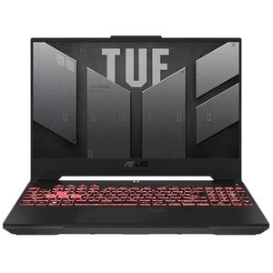 ASUS TUF Gaming A15 Laptop, 15,6 inch FHD ontspiegeld IPS display, AMD Ryzen 9 8945H, 16 GB RAM, 1 TB SSD, NVIDIA GeForce RTX 4060, Windows 11, QWERTZ toetsenbord, Mecha Gray