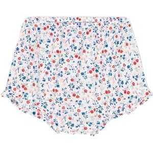 Petit Bateau broekje met bloemen voor meisjes, Wit/Veelkleurig., 12 mesi