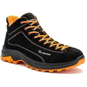 GARSPORT Rozes Mid, wandelschoenen voor heren, zwart/oranje, 46 EU, Zwart Oranje, 46 EU