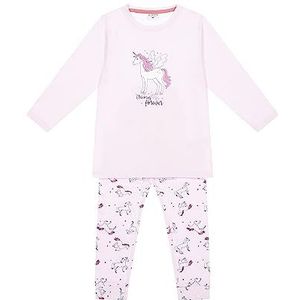 SALT AND PEPPER Meisjespyjama met eenhoornprint, pyjamaset, Pastelroze, 116/122 cm