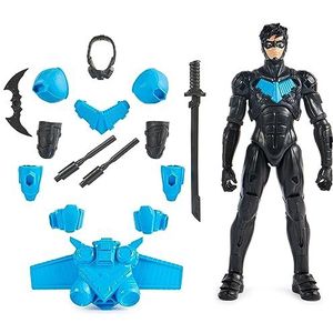 DC Comics, Batman Adventures, Nightwing Action Figure met 15 Armor Accessories, 17 Points of Articulation, 30,5 cm (12 inch), Super Hero Kids speelgoed voor jongens en meisjes