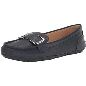 Calvin Klein Lydia Loafer, Navy Tumbled Leather 002, 6.5 UK, Navy Tumbled Leder 002, 39.5 EU