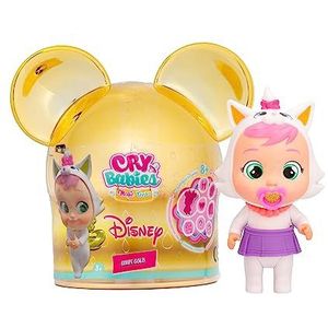 Cry Babies Magic Tears Disney Marie - Collectible mini-pop, geïnspireerd op Disney's Marie-figuur, met gouden details en huilt echte tranen, speelgoed cadeau voor jongens en meisjes vanaf 3 jaar