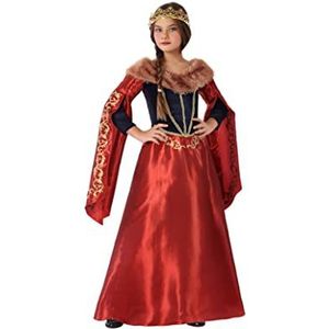 Atosa - 64761 middeleeuwse kostuum voor meisjes, rood, 64761, 7-9 jaar