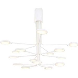 Homemania hanglamp Cornet plafondlamp, wit van metaal, 75 x 75 x 60 cm, 16 LED's x max 45 W, 4500 lm, 3000 K, natuurlijk wit licht