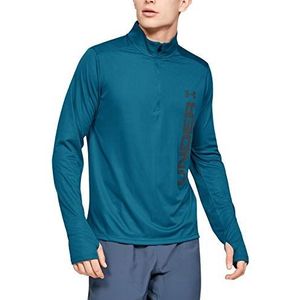 Under Armour Heren UA SPEED STRIDE SPLIT 1/4 ritssluiting, lichtgewicht sporttop met lange mouwen