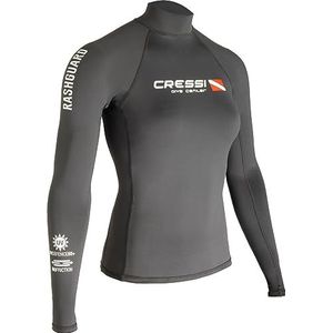 Cressi Rash Guard Lady Dive Center - Dames beschermhemd met lange mouwen in elastische stof met UV (UPF) 50+ zonbescherming