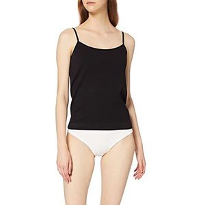 PIECES Dames PCSYMMI RIB SINGLET NOOS BC Top, zwart, L/XL