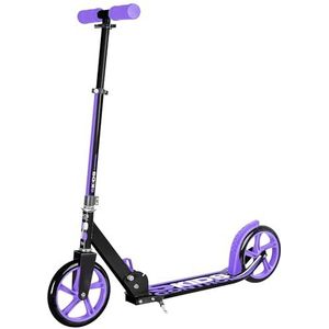 Stamp JB200002 Technical Opvouwbare scooter, 200 mm, met SKIDS Control Girl, opvouwbare verstelbare step, 200 lila met kickstand, paars, zwart/paars