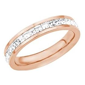 s.Oliver Ring Roestvrijstalen Dames Ringen, Met Kristal, Rosé, Geleverd In Juwelen Cadeauverpakking, 2018551