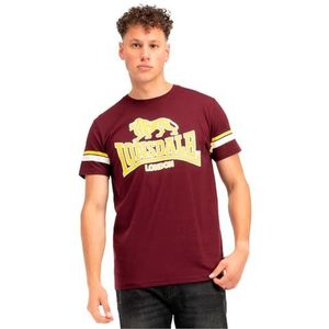 LONSDALE Shirt ' METHLEY '  geel / donkerrood / wit