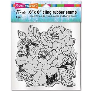 Cling Peony Paar Rubber Stempel