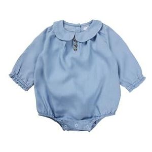 Noppies Baby Babymeisjes Playsuit Napa lange mouwen kinderjurk, briljant blue-P026, 56, Briljant Blue - P026, 56 cm