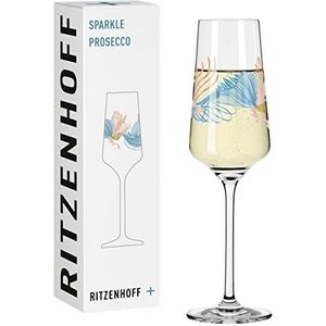 Ritzenhoff 3441005 Proseccoglas 200 ml Serie Sparkle motief nr. 11 met onderwaterwereld meerkleurig Made in Germany