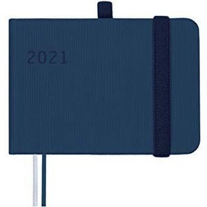 Finocam - Kalender 2021 weekoverzicht verticale minimale textuur blauw catalaans