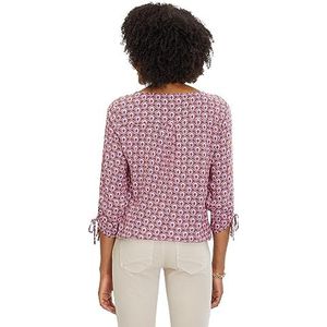 Cartoon Casual damesblouse met patroon, roze/violet, 42