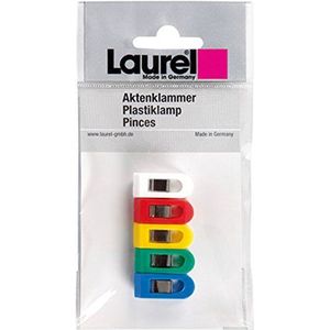 Laurel 1009-95 Multi Clip Pegy 10 x 25 mm van polystyreen, basiskleuren gesorteerd