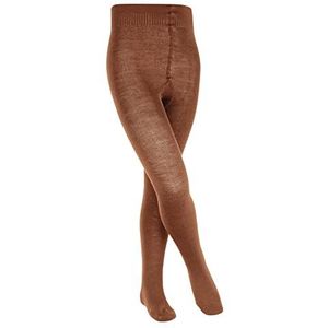 FALKE Comfort Wool wol versterkte kinderpanty zonder patroon ondoorzichtig wollen panty effen 1 stuk panty beige (terracotta 5770), 122-128