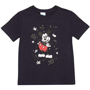 Disney Mickey 28 T-shirt, Meisjes, 104-152, Marine, Officiële Koopwaar