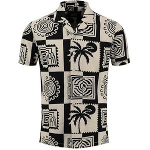 Key Largo Overhemd  beige / zwart