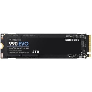 Samsung 990 EVO 2TB PCIe® 4.0 x4 / 5.0 x2, NVMe2.0 (up to 5000MB/s) NVMe M.2 (2280) Internal Solid State Drive (SSD) (MZ-V9E2T0BW)