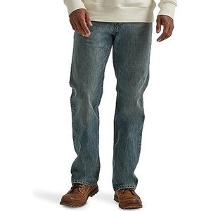 Wrangler Authentics Relaxed Fit Boot Cut Jean voor heren, Getinte midden schaduw, 33W / 32L