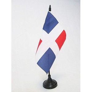 Historische Acadië tafelvlag 1604-1713 15x15cm - KLEINE KANTOORVLAG van Nieuw Frankrijk 15 x 15 cm - AZ VLAG