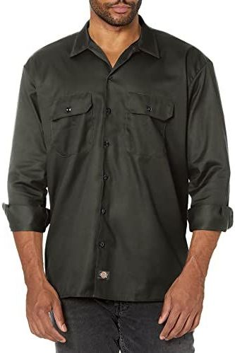 Dickies - Shirt - Groen - Lange Mouwen - Heren