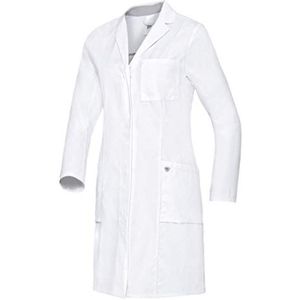 BP Med Coats 1754-130-0021 doktersjas voor dames - lange mouwen - puur katoen - normale pasvorm - maat: 48N - kleur: wit