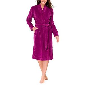 Schiesser dames badjas, rood (fuchsia 508), 44