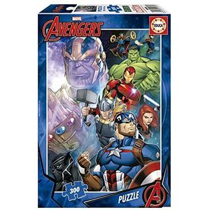 Educa - 300 Avengers | Kinderpuzzel 300 stukjes. Afmetingen: 40 x 28 cm. Bestaat uit grote, perfect afgewerkte stukken. Aanbevolen 6 jaar (19680)