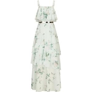 APART Fashion chiffonjurk, Jade multicolor, 38