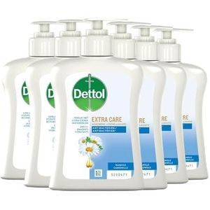 Dettol Handzeep - Extra Care Gevoelige en Normale Huid Lotus & Kamille 6 x 250 ml Grootverpakking