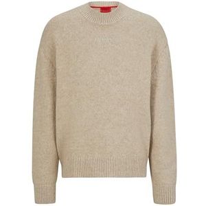 HUGO Seese Gebreide sweater voor heren, Lichtbeige 275, S
